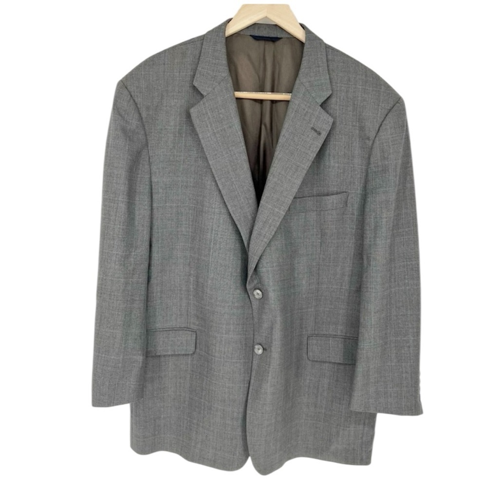 Burberry Suit‎ Jacket Sport Coat Boyds Philadelphia Plaid 100% wool 50 Regular